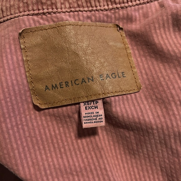 3/$20 American Eagle boxy corduroy mauve jacket, size XS - Picture 4 of 6